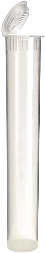 116mm clear child-resistant pre-roll tube